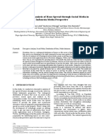 The Descriptive Analysis of Hoax Spread Through Social Media in Indonesia Media Perspective