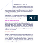 Detailed Theory On Bituminous Materials:: Production of Bitumen