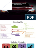 Marketing Management Project Kia Cars in India