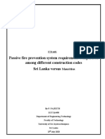 Passive Fire Prevention System Requirement Comparison Among Different Construction Codes Sri Lanka Versus