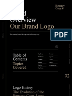 Simple Black Lifestyle Brand Logo Guidelines Presentation