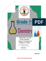 Chemistry G-11, Short Noteswith Practice Quetions 2012