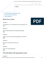 Unit 2: Introduction To Java: Write True or False