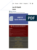 Amazon S3 Quick Reference