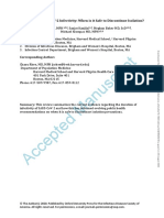 Accepted Manuscript: Duration of Sars-Cov-2 Infectivity: When Is It Safe To Discontinue Isolation?