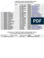 Aitam School of Computer Sciences and Management, Tekkali List of Project Guides Ii Mba Iv Sem 2009-2011 Batch