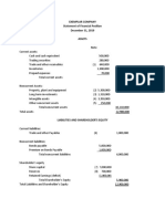 Problem 8-2: Exemplar Company Statement of Financial Position December 31, 2019 Assets