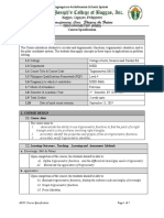 Trigonometry (M102) Course Specification: A2. Enumerate The Application of Trigonometry