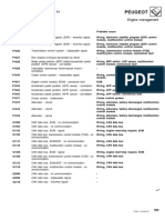 PEUGEOT 307 407 807 FaultCodes 0601 PDF