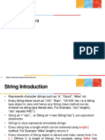 Topics: Strings in Java