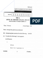 Mca 2 Sem Data Structure Using C Nmca 213 2014 15