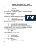 Easa Part 66 Module 4 Electronics Multi Choice QUESTIONS (Feedback From Students) (Answers Should Be Verified)