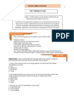 Learning Outcome: Towards A Better Community 1 Unit 1 Definition of Trend