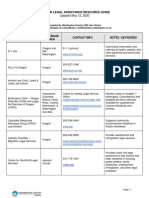 Oregon Legal Assistance Resource Guide 2020