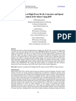 Implementation of High Power DC-DC Converter and Speed Control of DC Motor Using DSP