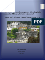 What Are The Causes and Consequences of Flooding in The Community of Kintyre, St. Andrew, Jamaica?