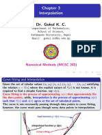 Interpolation: Dr. Gokul K. C