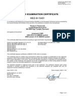 Ec Type Examination Certificate: MED-B-15401