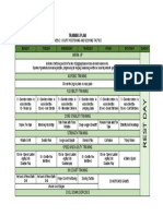 Training Plan For Badminton