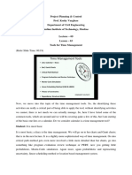 Project Planning & Control Prof. Koshy Varghese Department of Civil Engineering Indian Institute of Technology, Madras