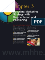 Chapter 3 Focusing Marketing Strategy With Segmentation and Positioning When You Finish This Chapter You Should