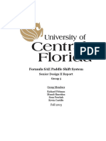 Formula SAE Paddle Shift System: Senior Design II Report