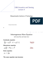 2.065/2.066 Acoustics and Sensing: Massachusetts Institute of Technology