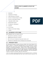 Unit 1 Meaning and Classification of Disasters: 1.0 Learning Outcome