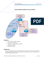 Chapter 4 Lab 4-3, Redistribution Between Eigrp For Ipv6 and Ospfv3 Topology