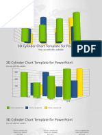 3D Cylinder Chart Template For Powerpoint: You Can Edit This Subtitle