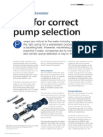 Tips For Correct Pump Selection