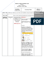 Day & Time Learning Area Learning Competency Learning Tasks Mode of Delivery