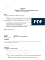 Course Syllabus in FABM2 PDF