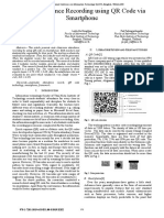 Class Attendance Recording Using QR Code Via Smartphone