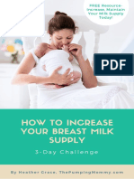 How To Increase Your Breast Milk Supply: 3-Day Challenge