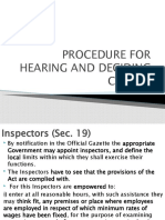 Hearing and Deciding Claims