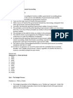 Quiz - Overview of Government Accounting