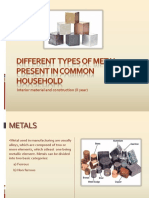 Metals Present in Household