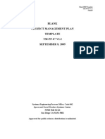 Blank Project Management Plan Template TM-PP-07 V1.2 SEPTEMBER 8, 2009