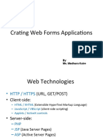 Crating Web Forms Applications: by Ms. Madhura Kutre