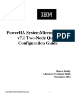 Powerha Systemmirror For Aix V7.1 Two-Node Quick Configuration Guide