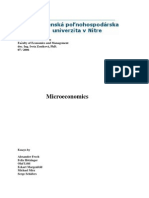 Microeconomics: Department of Economics Faculty of Economics and Management Doc. Ing. Iveta Zentková, Phd. 07 / 2006