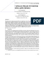 Design of Single Phase Inverter Using Dspic30F4013: Mr. R.Senthilkumar