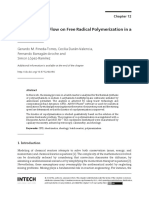 Impact of Fluid Flow On Free Radical Polymerization in A Batch Reactor