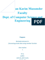 Mr. Fourcan Karim Mazumder Faculty Dept. of Computer Science and Engineering