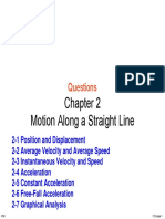 Motion Along A Straight Line: Questions