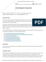 Approach To The Differential Diagnosis of Leg Ulcers - UpToDate