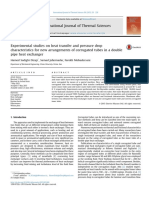 Experimental Studies On Heat Transfer and Pressure Drop Characteristics For New Arrangements of Corrugated Tubes in A Double Pipe Heat Exchanger