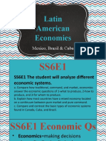 Mexico Brazil Cuba Economies Power Point