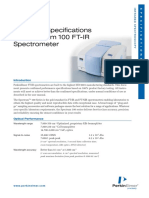 Technical Specifications For Spectrum 100 FT-IR Spectrometer